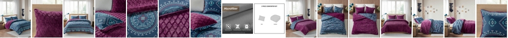 Intelligent Design Ripley 2-Piece Reversible Twin Comforter Set